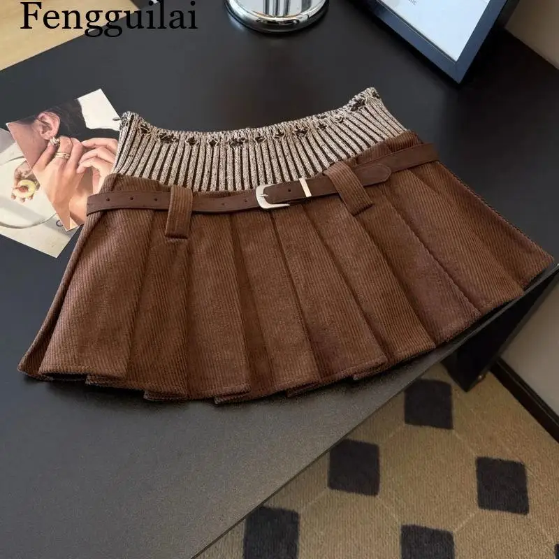 2026Autumn New Pleated Skirt, American Retro Knitted Patchwork Mini Skirt, Hot Girl Style
2026Autumn New Pleated Skirt, American Retro Knitted Patchwork Mini Skirt, Hot Girl Style