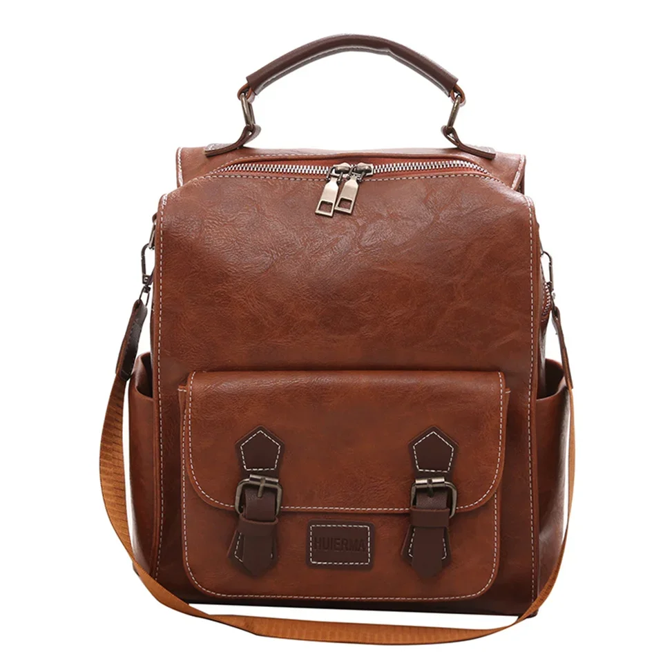 Women Vintage Leather Backpacks Casual Travel Ladies Bagpack Bag Female Shoulder Bags School Bags
Women Vintage Leather Backpacks Casual Travel Ladies Bagpack Bag Female Shoulder Bags School Bags