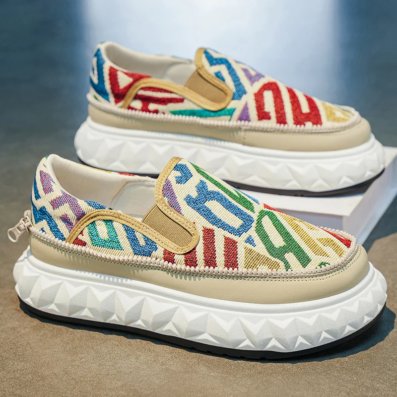 Casual Breathable Floral Cotton Bean Shoes Men's Summer Thick Bottom Slip-On Lazy Person Loafers Retro Comfortable Sneakers
Casual Breathable Floral Cotton Bean Shoes Men's Summer Thick Bottom Slip-On Lazy Person Loafers Retro Comfortable Sneakers