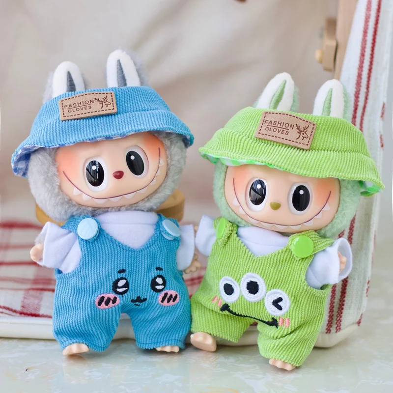 17cm Labubu Doll Fashion Set Cute White Shirt Hat Animal Overalls Doll Accessories Clothing Set Change Doll Clothes Gift
17cm Labubu Doll Fashion Set Cute White Shirt Hat Animal Overalls Doll Accessories Clothing Set Change Doll Clothes Gift