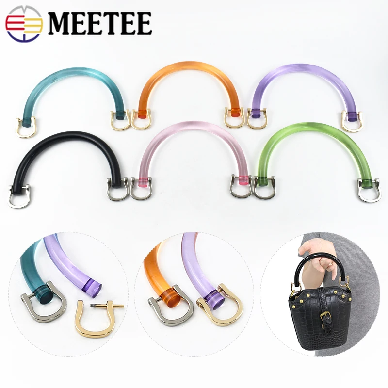 1-5Sets U-shaped Acrylic Bag Handle with Two Metal Buckles Women's Bag Handles Transparent Resin Wristband DIY Sewing Accessory
1-5Sets U-shaped Acrylic Bag Handle with Two Metal Buckles Women's Bag Handles Transparent Resin Wristband DIY Sewing Accessory