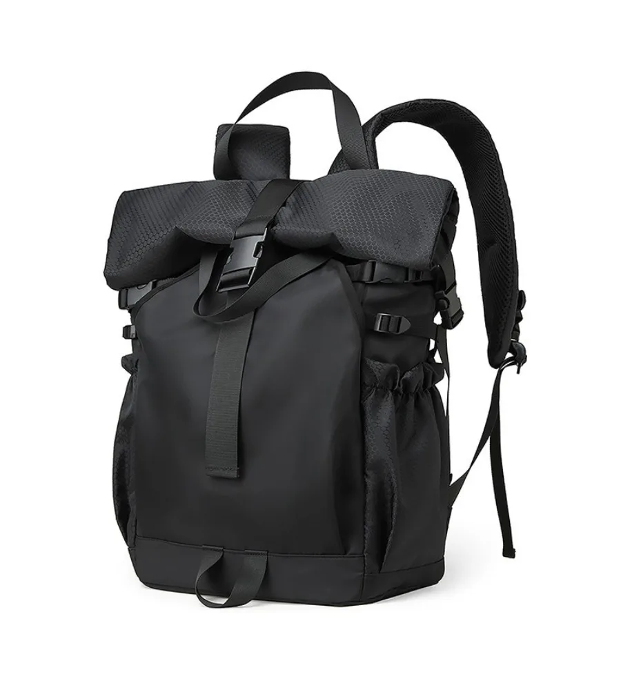 Street Trend Functional Wind Backpack Men's Lightweight Outdoor Sports Backpack Roll Top Socket Chinese College School Bag
Street Trend Functional Wind Backpack Men's Lightweight Outdoor Sports Backpack Roll Top Socket Chinese College School Bag
