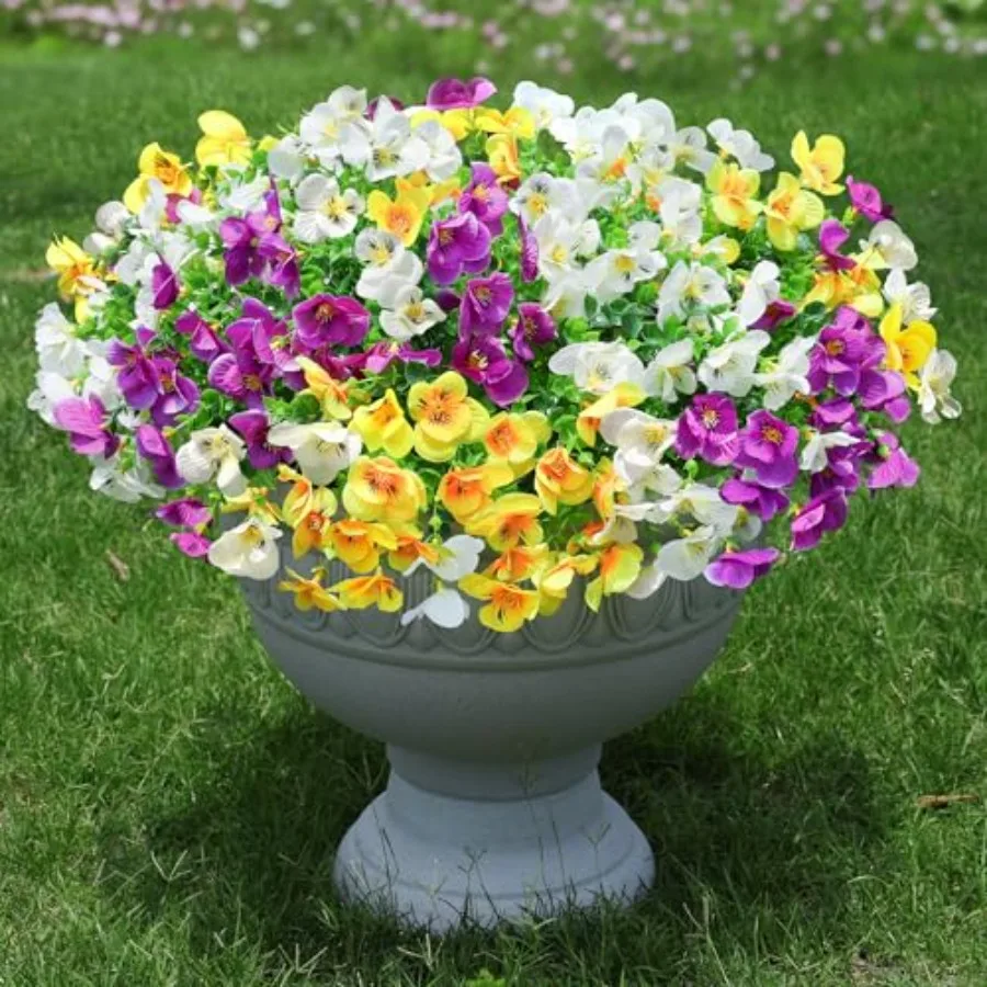 Artificial Pansies Faux Flowers Plants for Outdoor Outside Dration 12 Bundles Fake Pansy UV Resistant Realistic Silk Flowers Bo
Artificial Pansies Faux Flowers Plants for Outdoor Outside Dration 12 Bundles Fake Pansy UV Resistant Realistic Silk Flowers Bo