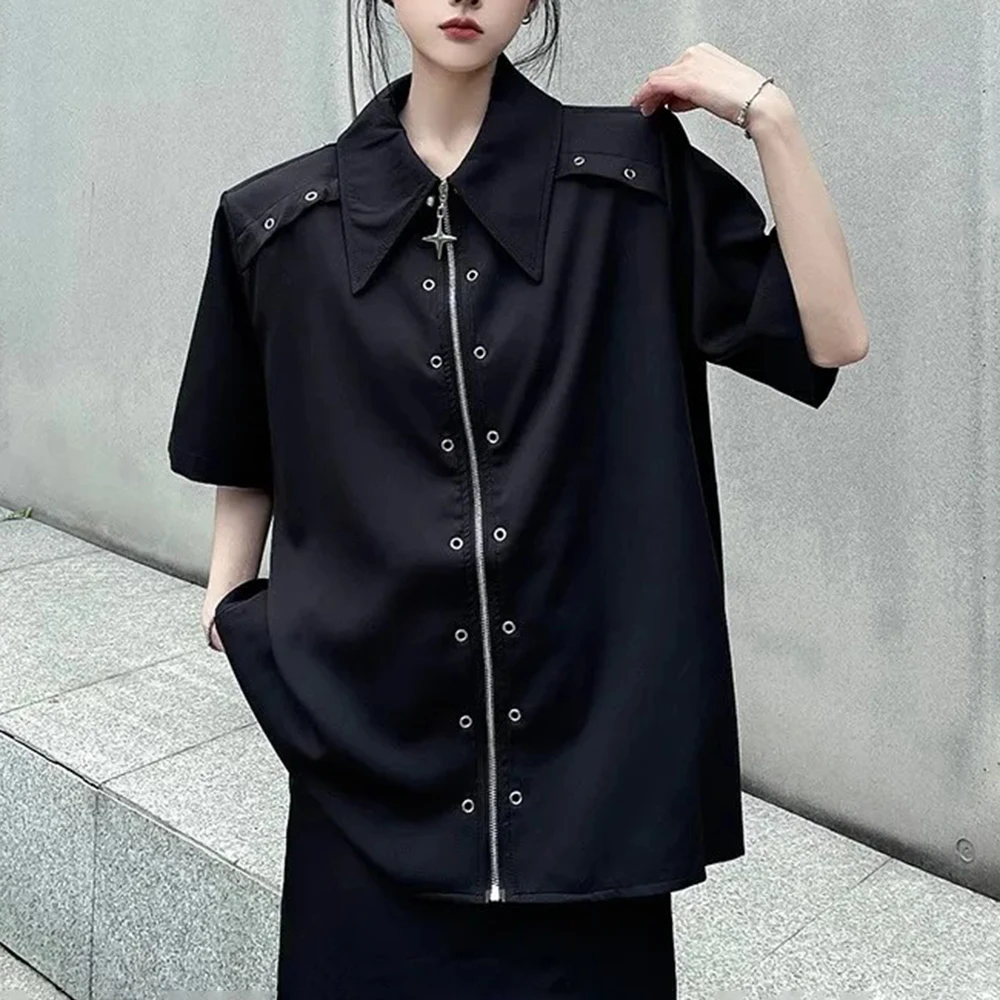 2026 Summer New Men's Short-Sleeve Star Zipper Shirt American Retro Fashion Trendy High Street Loose Casual Niche Men's Top
2026 Summer New Men's Short-Sleeve Star Zipper Shirt American Retro Fashion Trendy High Street Loose Casual Niche Men's Top