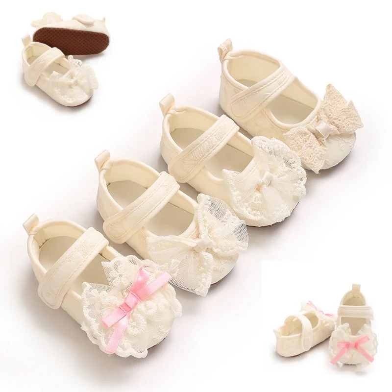 Lace Cute Baby Girl 0-18M Princess Bow Flat Shoes Baby Steps Baby Shoes Cute Soft Sole First Step
Lace Cute Baby Girl 0-18M Princess Bow Flat Shoes Baby Steps Baby Shoes Cute Soft Sole First Step