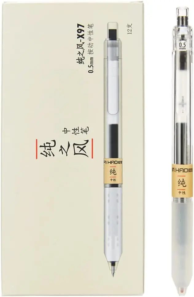 Retractable Gel Ink Pens 0.5mm Fine Point Black 12-Pack Smooth Writing Office School Supplies
Retractable Gel Ink Pens 0.5mm Fine Point Black 12-Pack Smooth Writing Office School Supplies