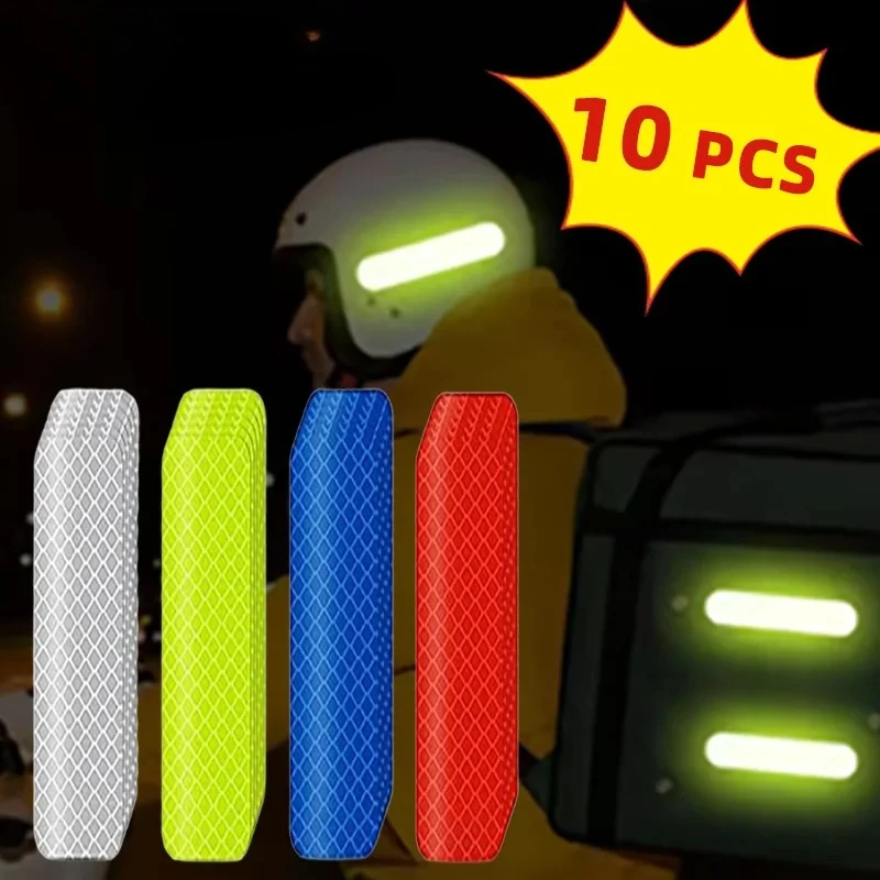 10PCS Helmet Safety Warning Reflective Strips Waterproof High Visibility Reflective Tape forNight Riding WalkingandVehicleUse
10PCS Helmet Safety Warning Reflective Strips Waterproof High Visibility Reflective Tape forNight Riding WalkingandVehicleUse