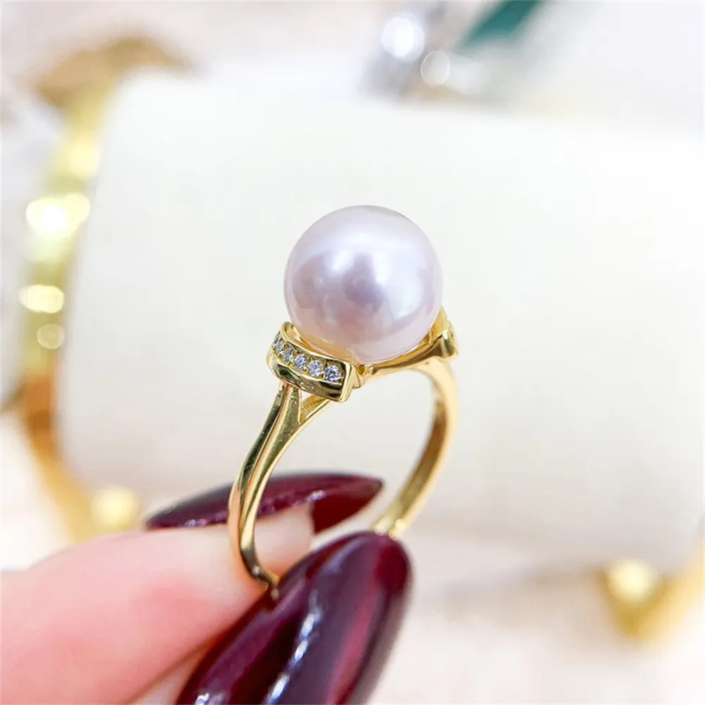 DIY Pearl Ring Accessories S925 Sterling Silver Ring Empty Set Fashion Gold Silver Jewelry Set Fit 9-11mm Circle Z312
DIY Pearl Ring Accessories S925 Sterling Silver Ring Empty Set Fashion Gold Silver Jewelry Set Fit 9-11mm Circle Z312