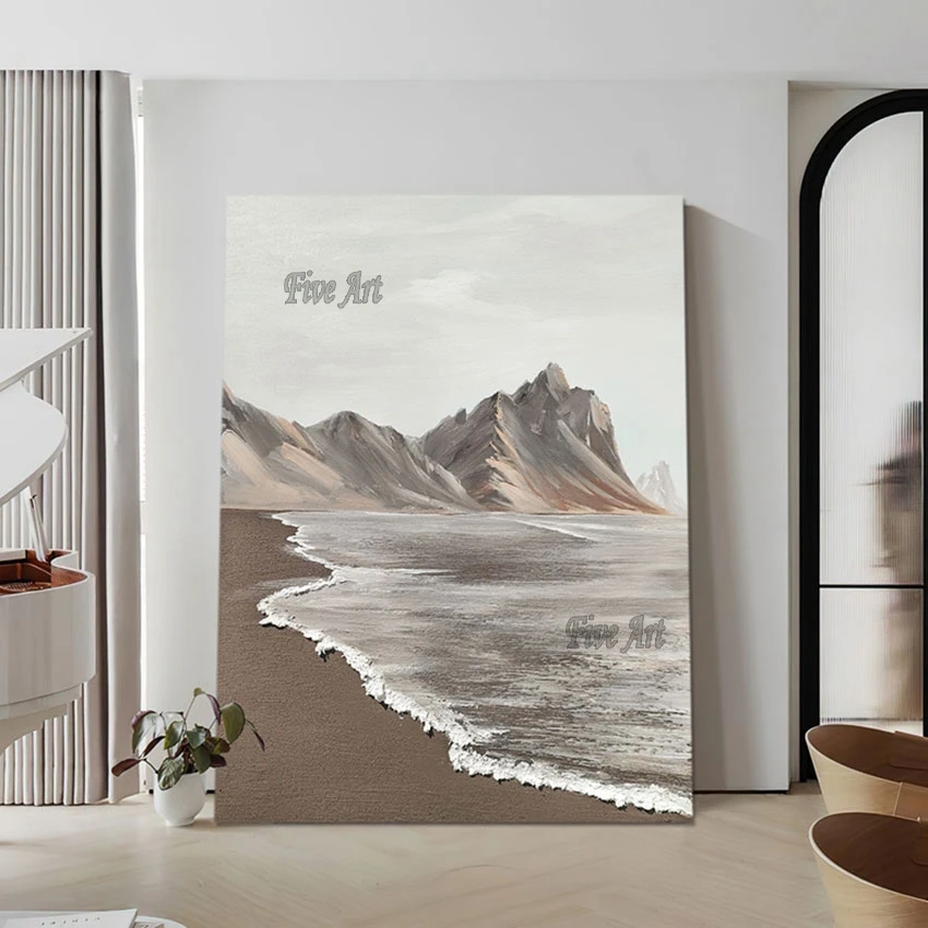 High Quality Beach Scenery Canvas Abstract Oil Painting Wall Decorations For Living Room Frameless Home Decor Accessories
High Quality Beach Scenery Canvas Abstract Oil Painting Wall Decorations For Living Room Frameless Home Decor Accessories