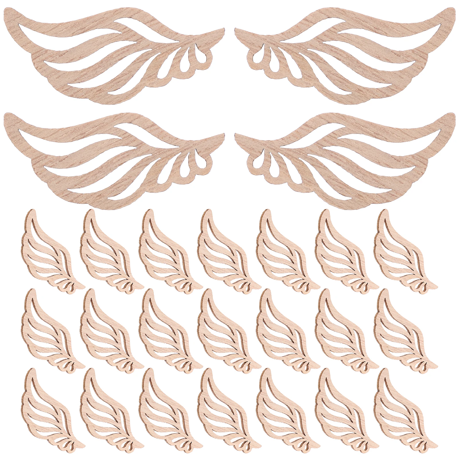 50pcs Angel Wings Wood Piece Natural Craft Supplies Wooden Cutouts DIY Projects Christmas Ornaments Home School Decorations
50pcs Angel Wings Wood Piece Natural Craft Supplies Wooden Cutouts DIY Projects Christmas Ornaments Home School Decorations