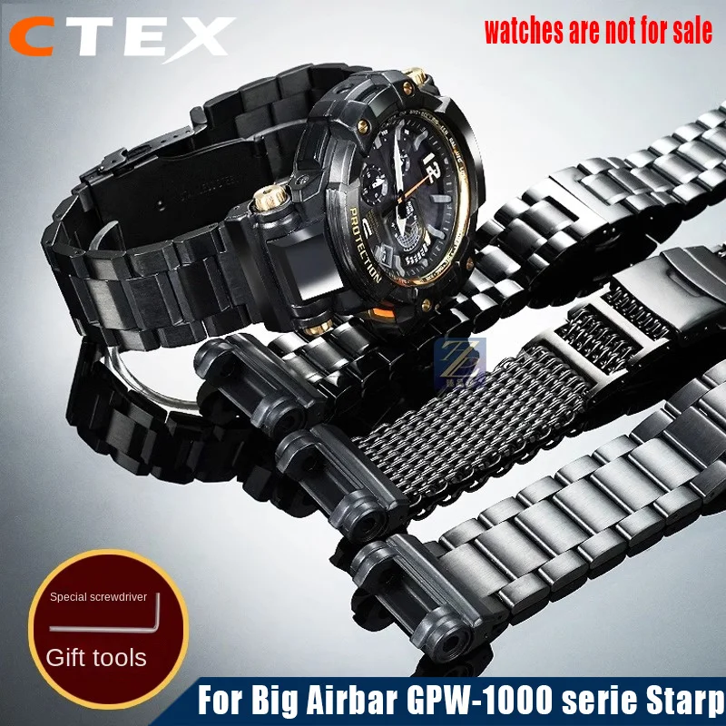 GWG B1000 Big Wrist Extended Stainless Steel Strap for G-SHOCK Casio Gen3 New Mudmaster GWG-B1000 Adapter Modified Black bands
GWG B1000 Big Wrist Extended Stainless Steel Strap for G-SHOCK Casio Gen3 New Mudmaster GWG-B1000 Adapter Modified Black bands