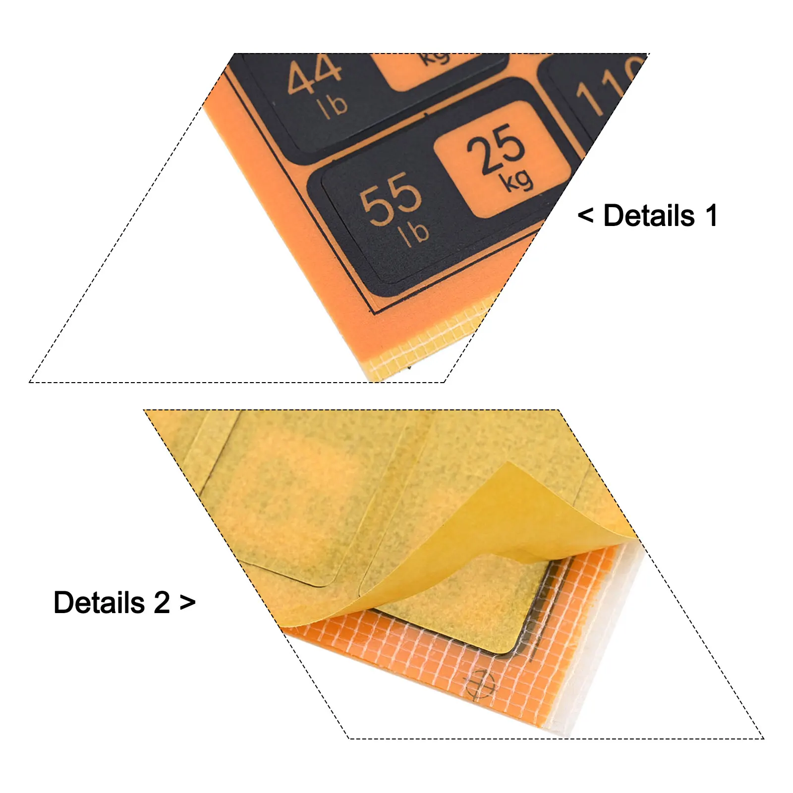 33*18mm 1.3*0.7inch Fitness Equipment Stickers Weight Identification Labels Detergent Resistant Clear Markings
33*18mm 1.3*0.7inch Fitness Equipment Stickers Weight Identification Labels Detergent Resistant Clear Markings