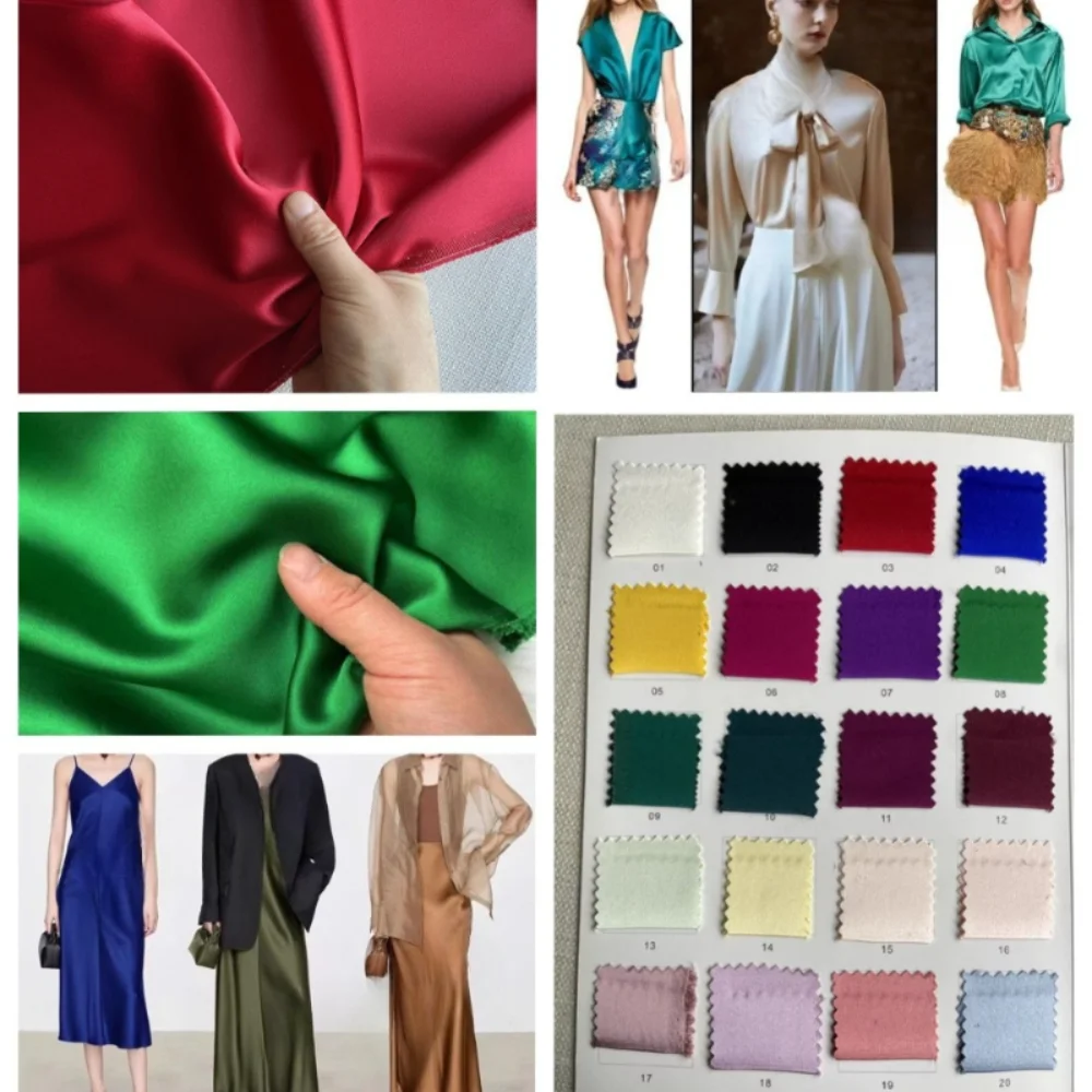 Natural Mulberry Silk Fibroin Crepe Fabric for Cheongsam Dress Top Pants Clothing Fabrics By The Meter Diy Sewing Cloth Material
Natural Mulberry Silk Fibroin Crepe Fabric for Cheongsam Dress Top Pants Clothing Fabrics By The Meter Diy Sewing Cloth Material