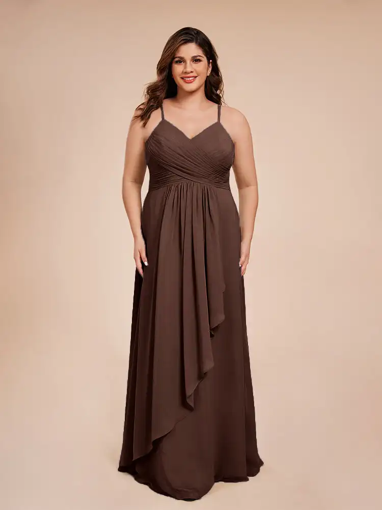 Plus-Size Bridesmaid Dresses V-Neck Sleeveless A Line Chiffon Floor Length Formal Dress Wedding Guest Ball Gown Party Dresses
Plus-Size Bridesmaid Dresses V-Neck Sleeveless A Line Chiffon Floor Length Formal Dress Wedding Guest Ball Gown Party Dresses