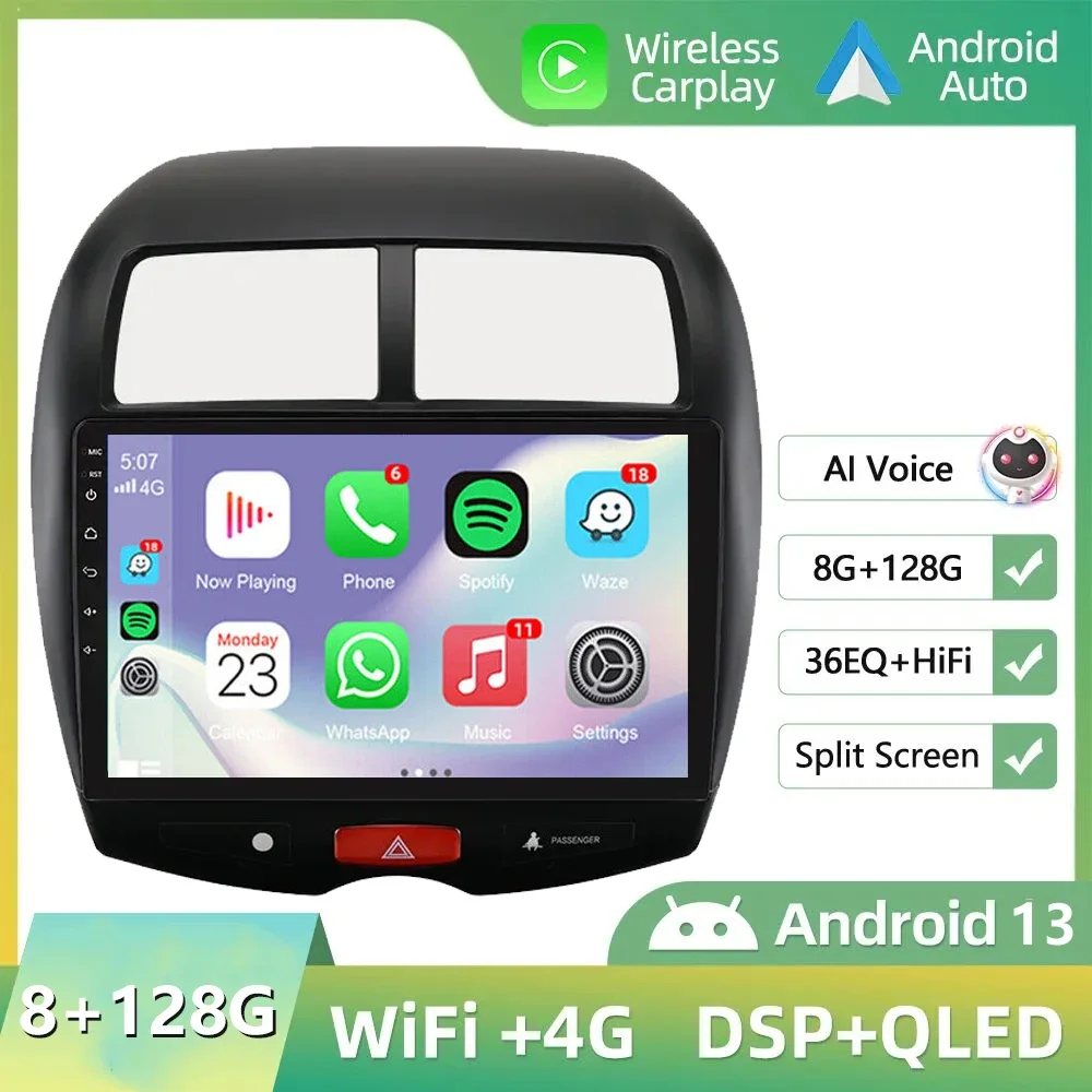 Автомобильный мультимедийный плеер Android 13 8G + 128G с радио и GPS-навигацией для Mitsubishi ASX 2010-2016, беспроводной carplay 4G WiFi DSP
Автомобильный мультимедийный плеер Android 13 8G + 128G с радио и GPS-навигацией для Mitsubishi ASX 2010-2016, беспроводной carplay 4G WiFi DSP