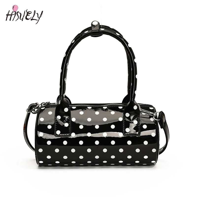 Trend Shoulder Bag for Women Polka Dot Mini Top Handle Purse PU Leather Barrel Shape Cute Handbag Adjustable Strap Clutch Purse
Trend Shoulder Bag for Women Polka Dot Mini Top Handle Purse PU Leather Barrel Shape Cute Handbag Adjustable Strap Clutch Purse