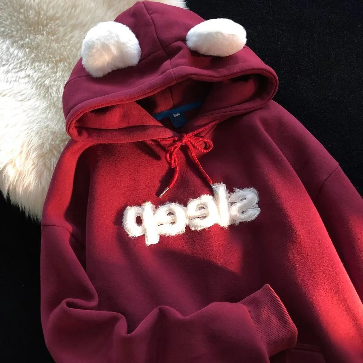 Осенне-зимняя утепленная толстовка с медвежьими ушками, очень большой размер, для пар, с длинными рукавами, свободного кроя, в корейском стиле, уличная одежда
Осенне-зимняя утепленная толстовка с медвежьими ушками, очень большой размер, для пар, с длинными рукавами, свободного кроя, в корейском стиле, уличная одежда