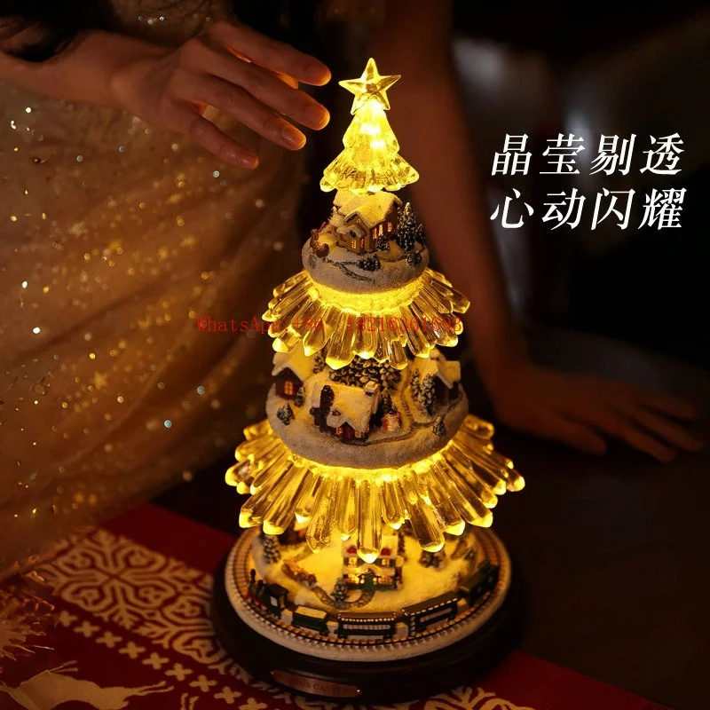 Four-story Rotating Train Christmas Tree Wooden Music Box Birthday Gift
Four-story Rotating Train Christmas Tree Wooden Music Box Birthday Gift