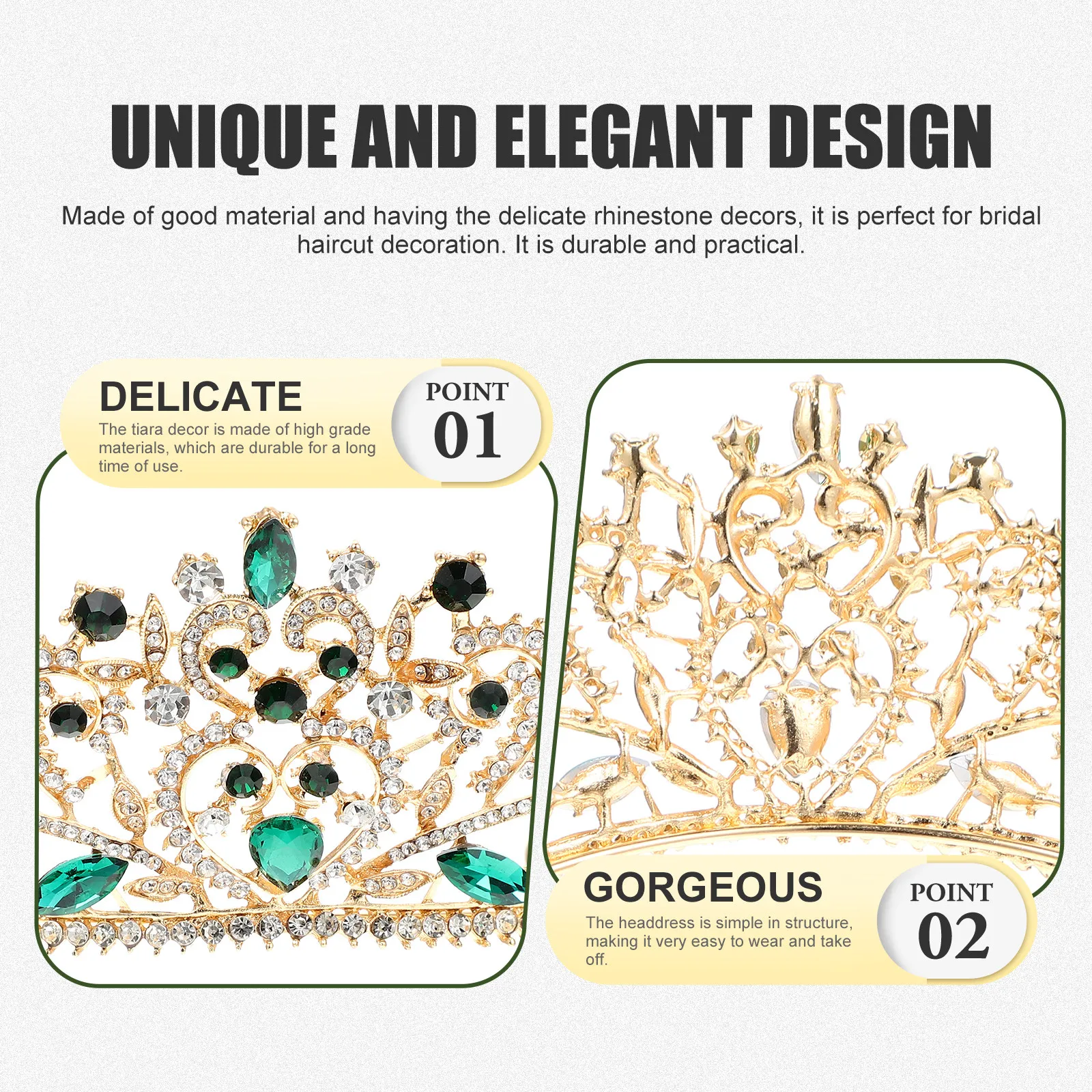 Элегантная свадебная тиара с блестящими стразами, легкая корона-украшение для волос для невесты, аксессуар для свадебного душа и предложения руки и сердца
Элегантная свадебная тиара с блестящими стразами, легкая корона-украшение для волос для невесты, аксессуар для свадебного душа и предложения руки и сердца