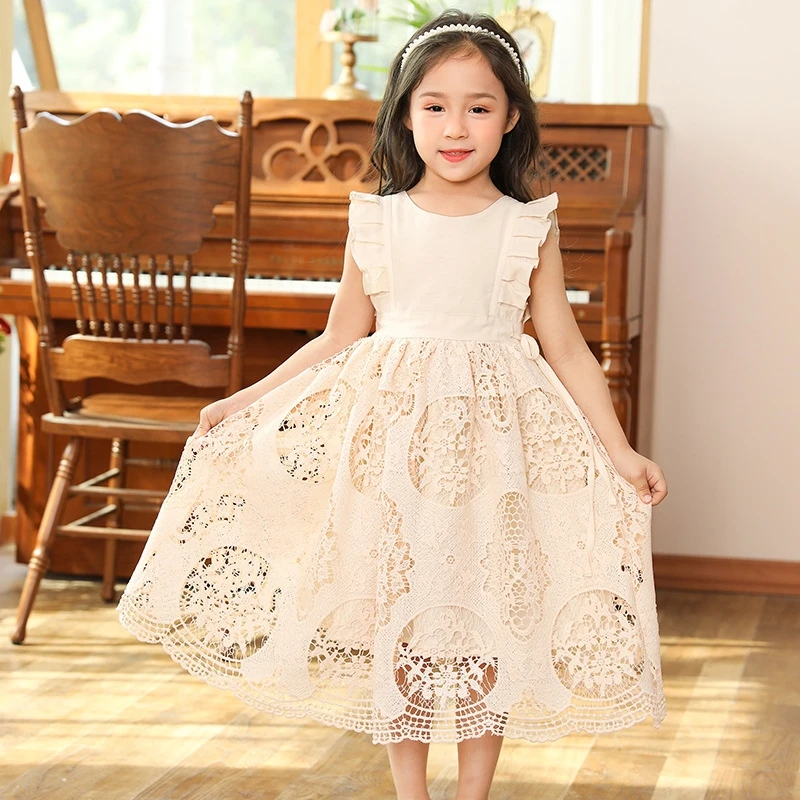 2025 New Summer Girls' Dress Cotton Hemp Embroidered Baby Girl Lace Princess Skirt Children's Sleeveless Tank Top Skirt
2025 New Summer Girls' Dress Cotton Hemp Embroidered Baby Girl Lace Princess Skirt Children's Sleeveless Tank Top Skirt