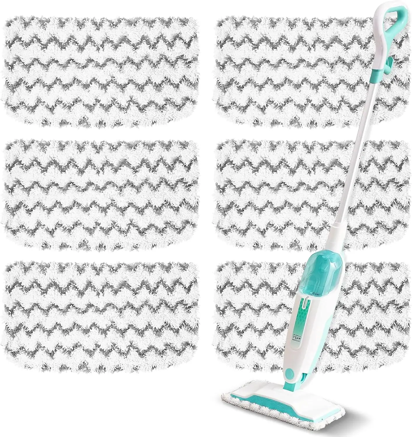6 Pack Steam Mop Replacement Pads for Shark S1000 Series, Washable Microfiber Pads with Scrub Strip
6 Pack Steam Mop Replacement Pads for Shark S1000 Series, Washable Microfiber Pads with Scrub Strip