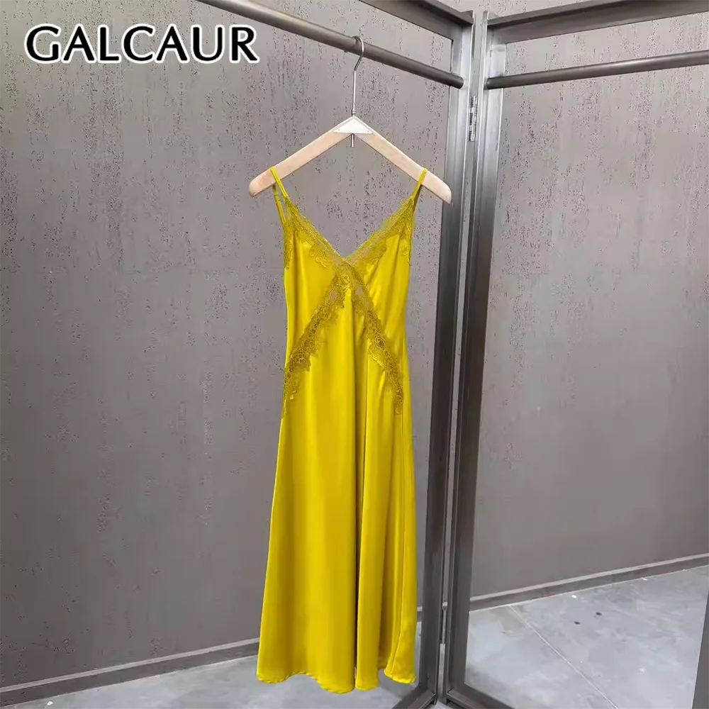 Новое женское платье GALCAUR: облегающее, с кружевными вставками, V-образным вырезом, без рукавов, на молнии, в стиле пэчворк, повседневное, модное
Новое женское платье GALCAUR: облегающее, с кружевными вставками, V-образным вырезом, без рукавов, на молнии, в стиле пэчворк, повседневное, модное