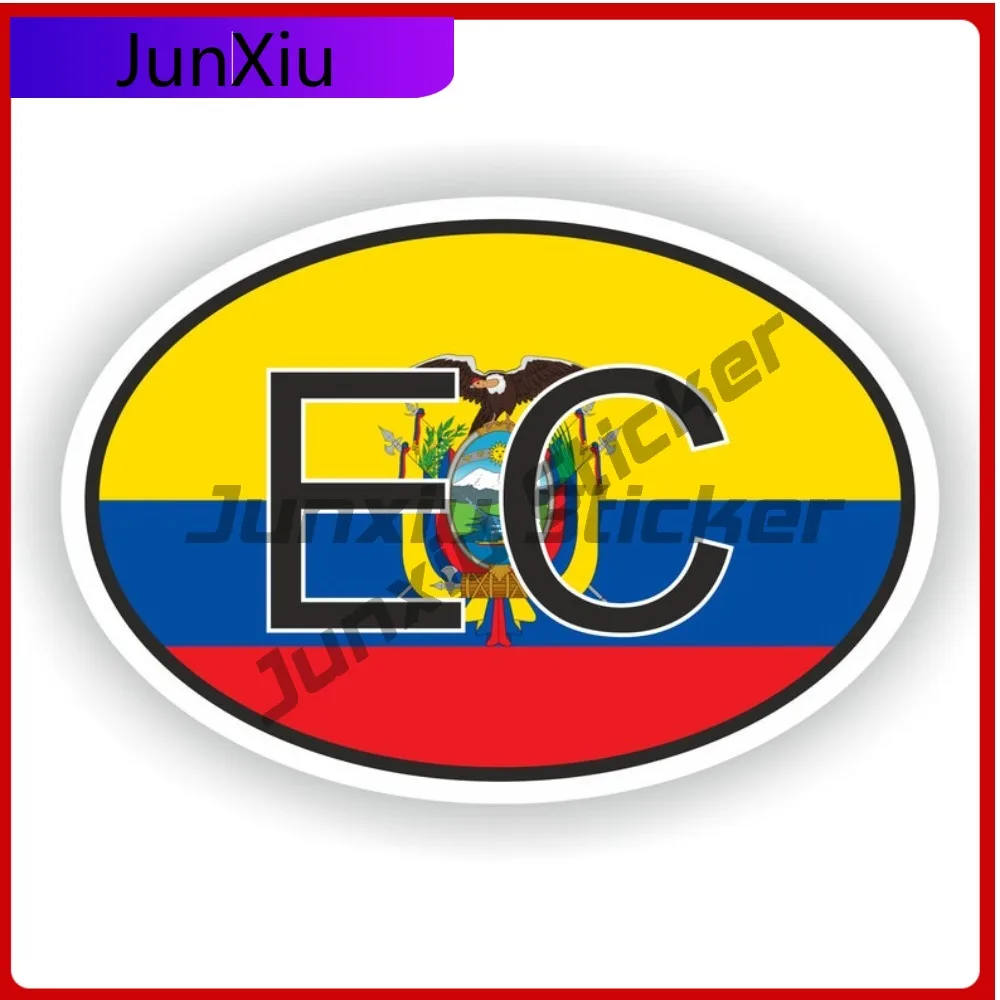 Ecuador Oval Country Code Ec Flag National Emblem With White Border Vinyl Decals Scratch Cover Racing Decals For Camper Rv Stick
Ecuador Oval Country Code Ec Flag National Emblem With White Border Vinyl Decals Scratch Cover Racing Decals For Camper Rv Stick