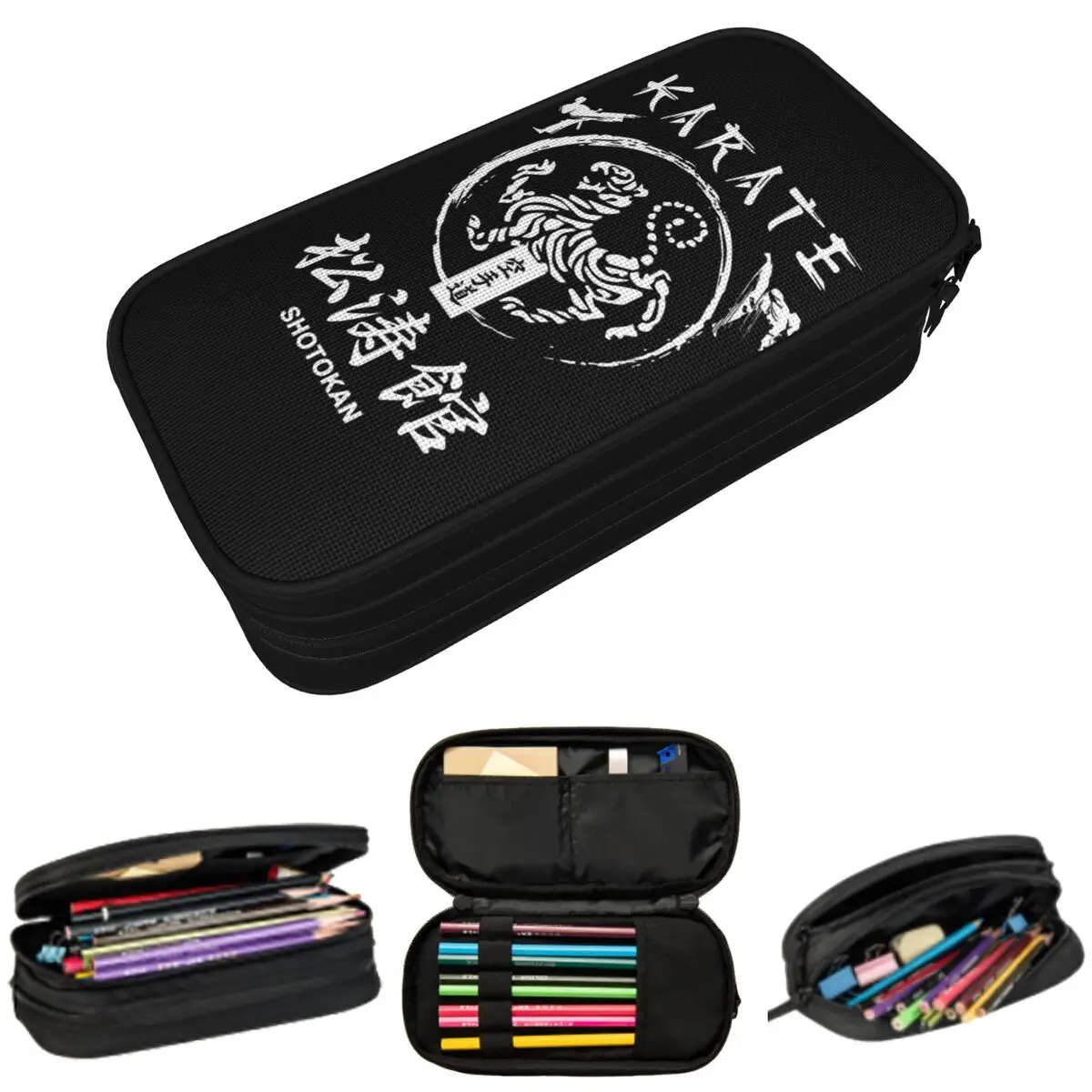 Shotokan Karate Symbol And Kanji White Text Pencil Case for Kids School Pen Box Pencil Bag Stationery Supplies Pen Holder Bag
Shotokan Karate Symbol And Kanji White Text Pencil Case for Kids School Pen Box Pencil Bag Stationery Supplies Pen Holder Bag