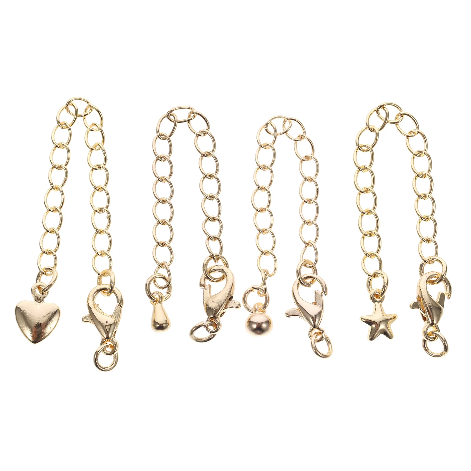 4 Pcs Copper Chain Extenders High Polished Golden Lobster Claw Clasps Jewelry Accessories for Necklaces Bracelets
4 Pcs Copper Chain Extenders High Polished Golden Lobster Claw Clasps Jewelry Accessories for Necklaces Bracelets