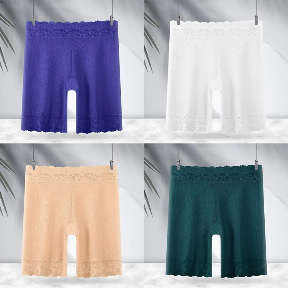 Anti Peep Seamless Ice Silk Safety Pants Breathable High Waisted Safety Shorts Lace Edge Tummy Control Underwear Women
Anti Peep Seamless Ice Silk Safety Pants Breathable High Waisted Safety Shorts Lace Edge Tummy Control Underwear Women