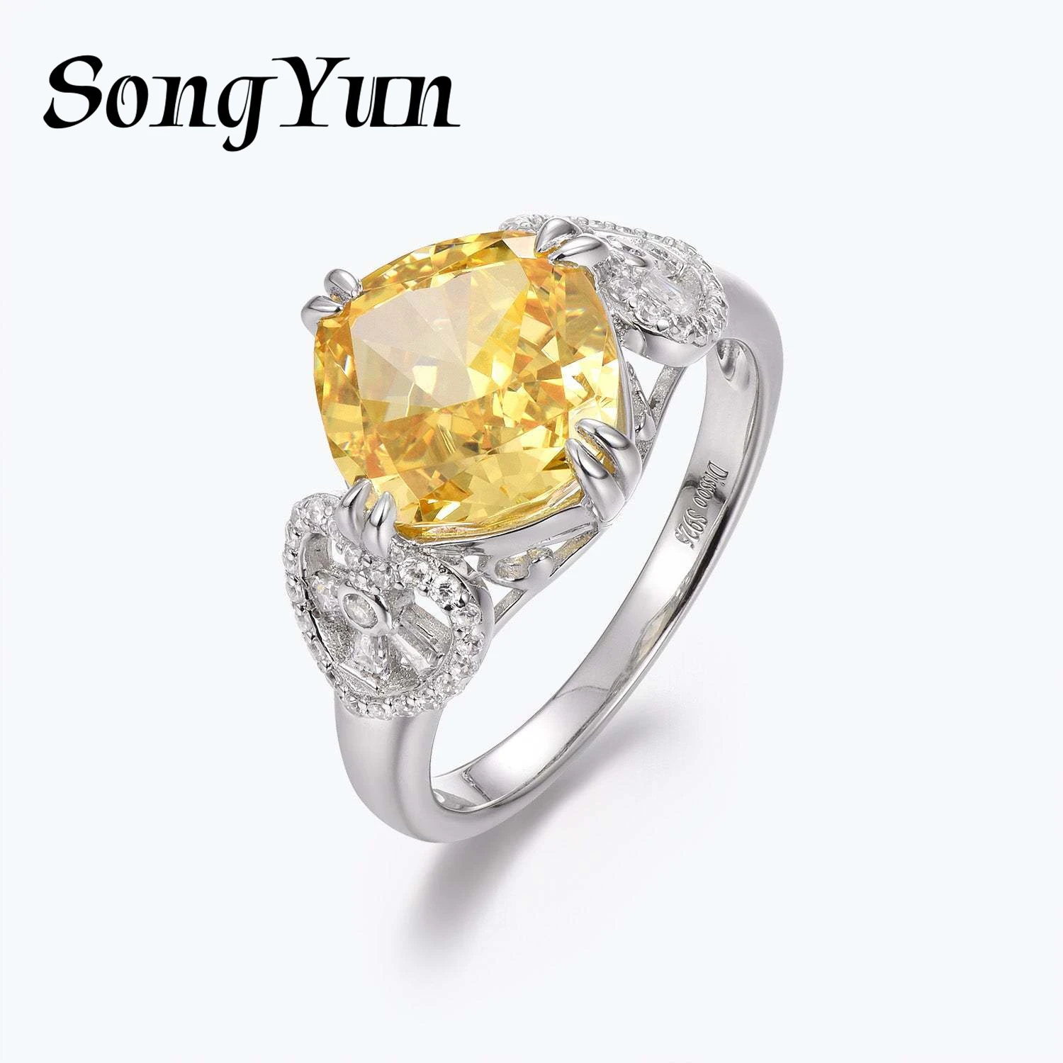 SONGYUN Brand Jewelry 925 Sterling Silver Ring Cubic Zirconia 5A Asscher Promise for Wife 18K Rose Gold Plated Fine Jewelry Ring
SONGYUN Brand Jewelry 925 Sterling Silver Ring Cubic Zirconia 5A Asscher Promise for Wife 18K Rose Gold Plated Fine Jewelry Ring