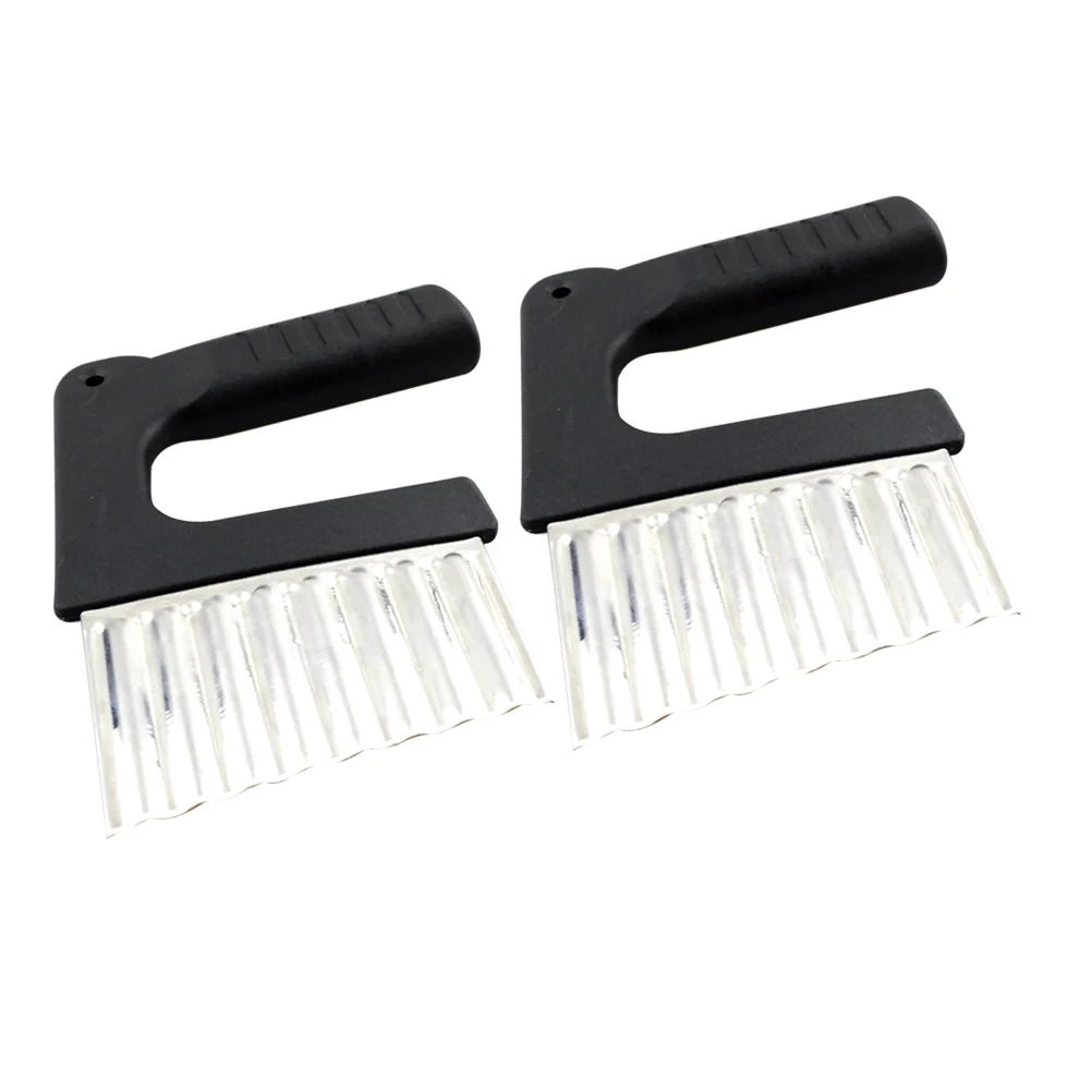 2PCS Wave Stainless Steel Potato Crinkle Slicer Veggie Tool Stainless Steel Crinkle Easy Clean H
2PCS Wave Stainless Steel Potato Crinkle Slicer Veggie Tool Stainless Steel Crinkle Easy Clean H