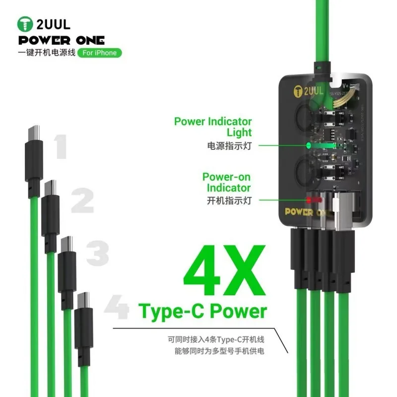 2UUL PW09 Power One Click Boot Cable with A15 Bionic Connector Indicator for iPhone 13 14 15 16 Logic Board Type C Repair Use
2UUL PW09 Power One Click Boot Cable with A15 Bionic Connector Indicator for iPhone 13 14 15 16 Logic Board Type C Repair Use