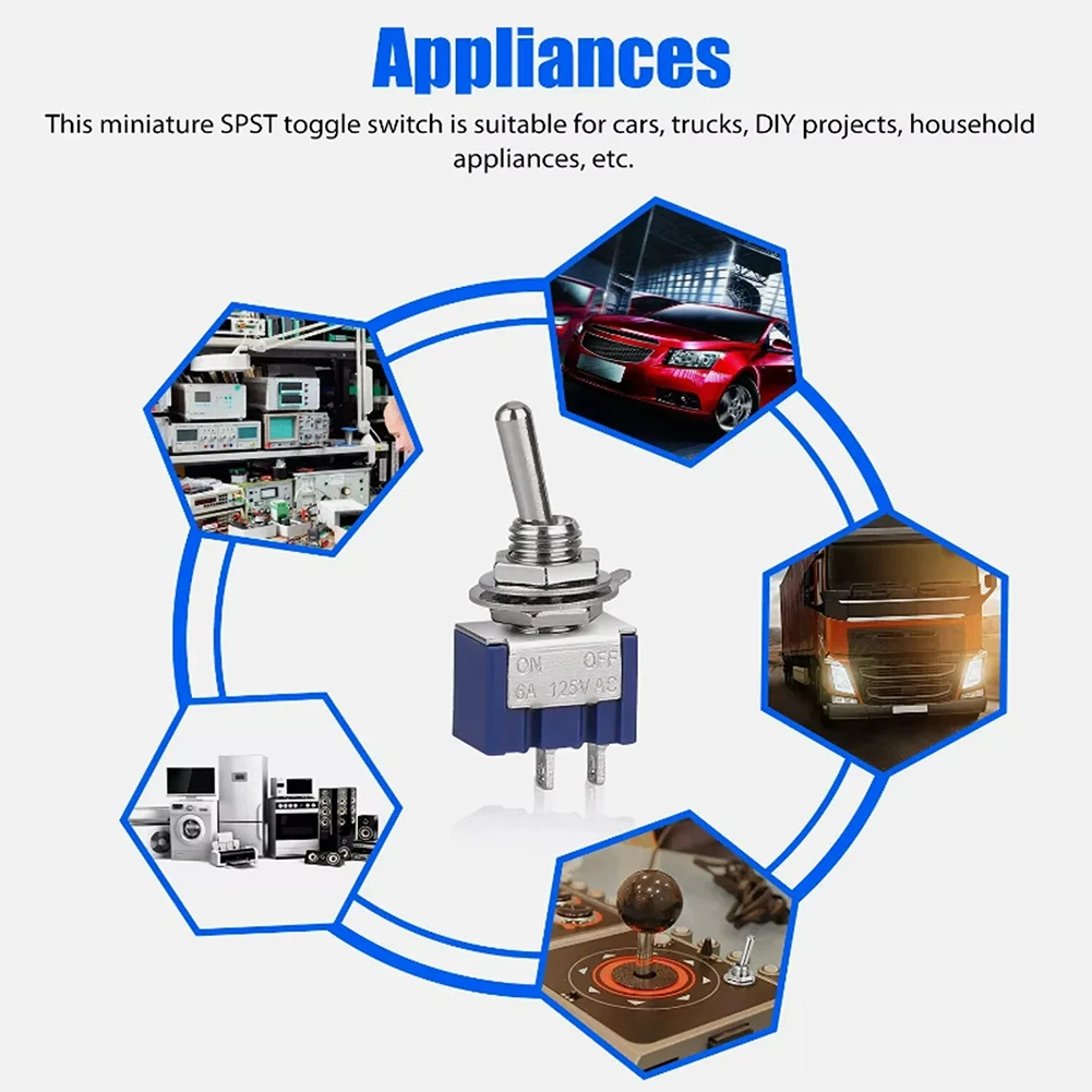 MTS-101 Комплект 2-позиционных тумблеров (20 шт.) SPST ON-OFF, 2 контакта, 6А 125В переменного тока, для солнечных инверторов и систем постоянного тока
MTS-101 Комплект 2-позиционных тумблеров (20 шт.) SPST ON-OFF, 2 контакта, 6А 125В переменного тока, для солнечных инверторов и систем постоянного тока