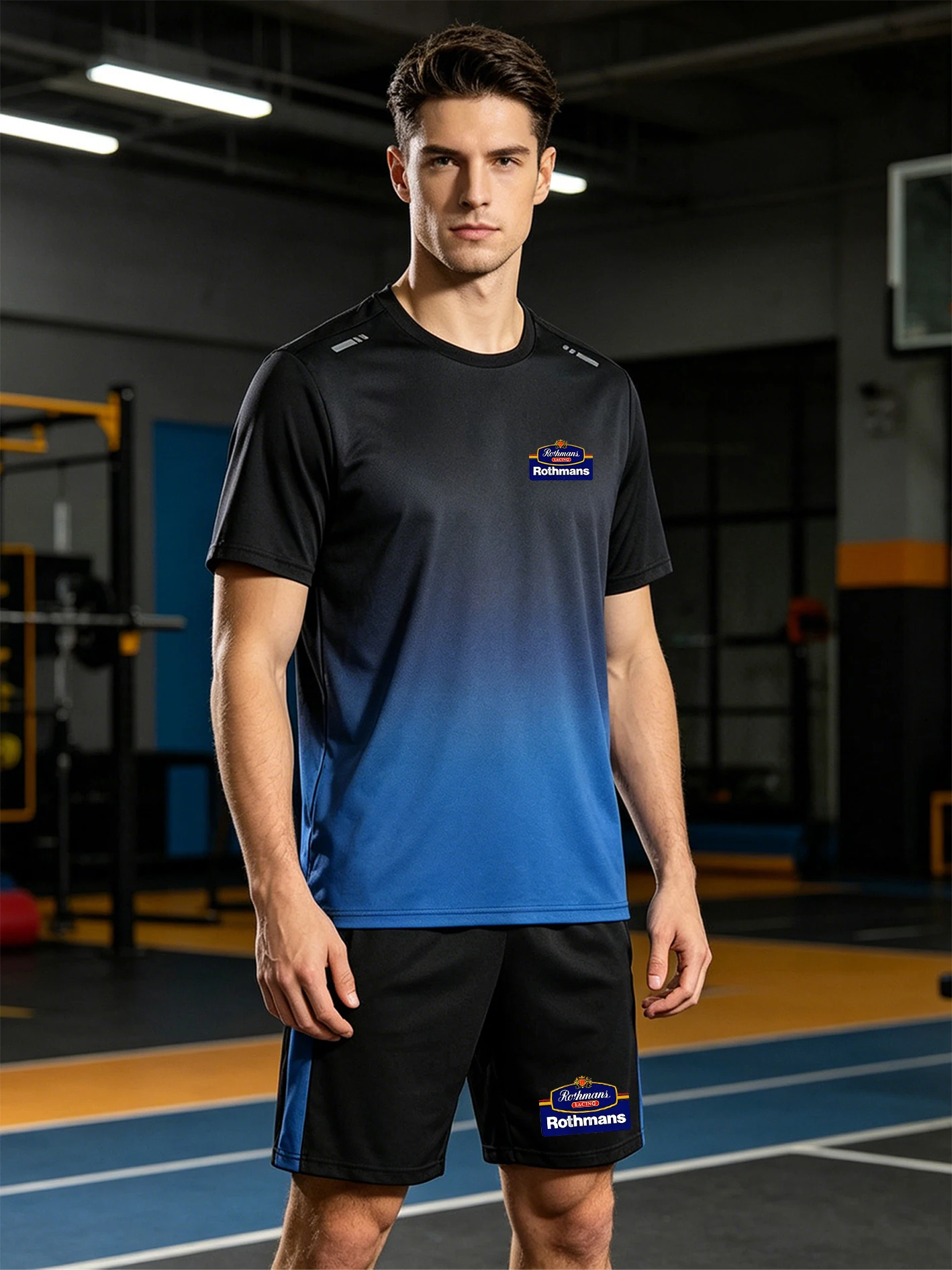 Rothmans Men's Gradient Short Sleeve Tracksuit, Quick Dry Wrinkle Resistant Fabric, Relaxed,Reflective Shoulder Strips,
Rothmans Men's Gradient Short Sleeve Tracksuit, Quick Dry Wrinkle Resistant Fabric, Relaxed,Reflective Shoulder Strips,