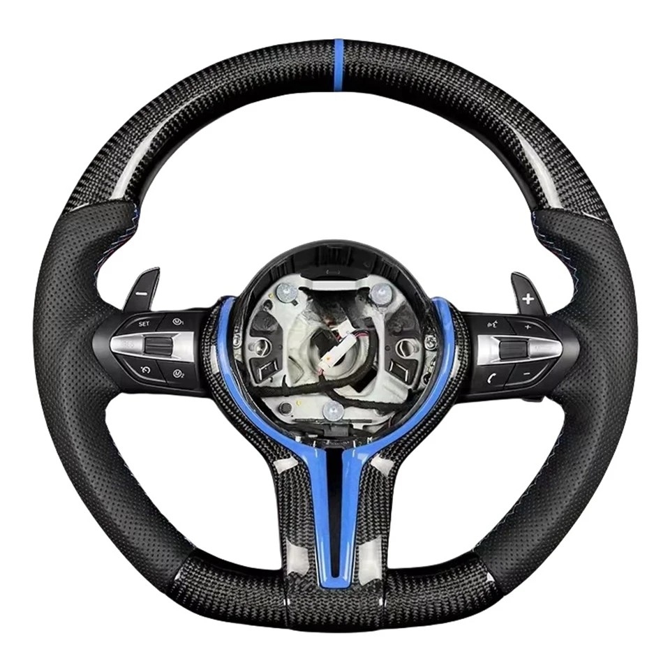 M Sports Forged Carbon Fiber Steering Wheel for BMW 3/4/5/x5 Series F30 F10 F15 F16 F06 F32 F26 F25 F20 F34 F02 F80 E90F Series
M Sports Forged Carbon Fiber Steering Wheel for BMW 3/4/5/x5 Series F30 F10 F15 F16 F06 F32 F26 F25 F20 F34 F02 F80 E90F Series