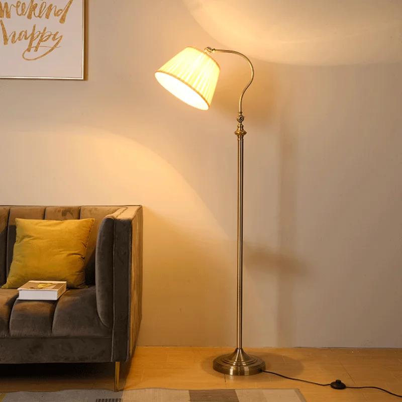 European retro floor lamp for living room bedroom study LED Floor Standing lamp Coppery Creative Decorative Floor Lamp
European retro floor lamp for living room bedroom study LED Floor Standing lamp Coppery Creative Decorative Floor Lamp