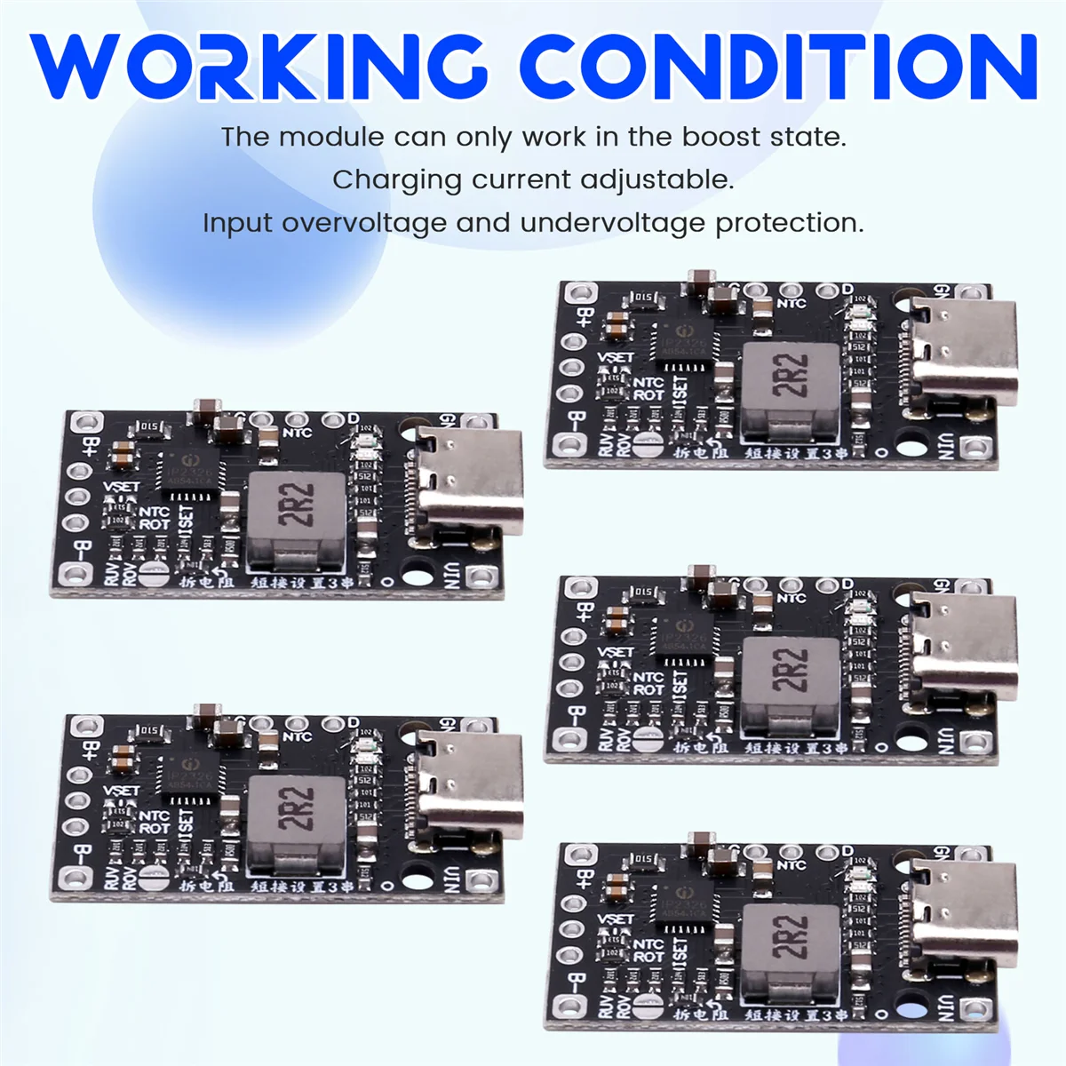 ABYA 3.7V 2S Lithium Battery Charging Boost Module Type-C Support QC Fast Charging with Balanced Charge LED Indicator
ABYA 3.7V 2S Lithium Battery Charging Boost Module Type-C Support QC Fast Charging with Balanced Charge LED Indicator