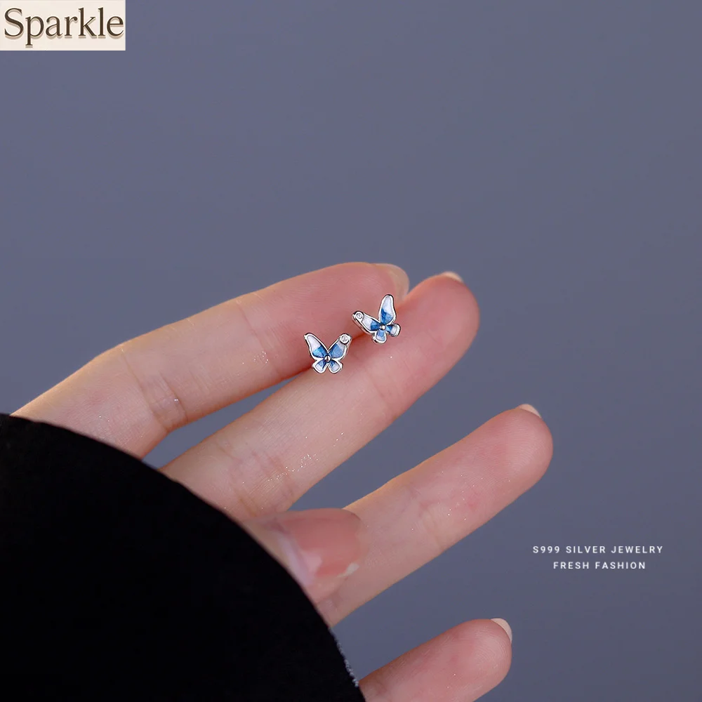 Blue Butterfly Stud Earrings for Women Minimalist Dainty Ideal for Ear Bones Fresh Trend Earrings for Girl
Blue Butterfly Stud Earrings for Women Minimalist Dainty Ideal for Ear Bones Fresh Trend Earrings for Girl