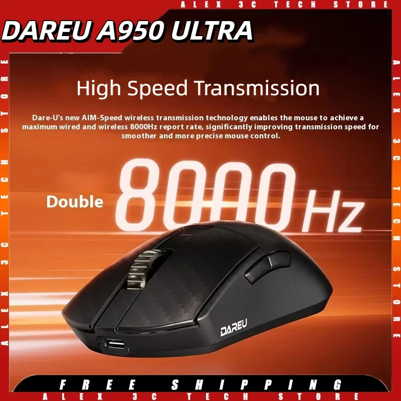 Игровая мышь DAREU A950 из ультрауглеродного волокна, изготовленная на заказ AIM-750U, двойной, 8 кГц, 30000 точек на дюйм, 750 дюймов, 3 режима, 500 мАч, 59 г, легкий ПК с двумя драйверами
Игровая мышь DAREU A950 из ультрауглеродного волокна, изготовленная на заказ AIM-750U, двойной, 8 кГц, 30000 точек на дюйм, 750 дюймов, 3 режима, 500 мАч, 59 г, легкий ПК с двумя драйверами