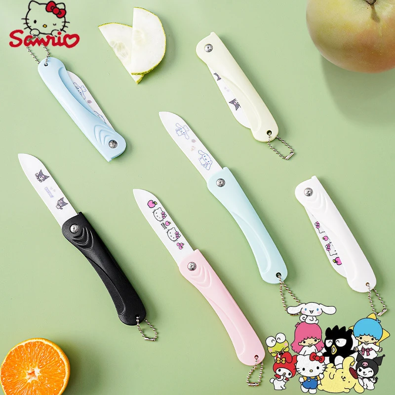 Sanrio HelloKitty Cute Ceramics Folding Home Fruit Knife Kawaii Anime Cartoon Series Exquisite Travel Portable Food Knife Peeler
Sanrio HelloKitty Cute Ceramics Folding Home Fruit Knife Kawaii Anime Cartoon Series Exquisite Travel Portable Food Knife Peeler