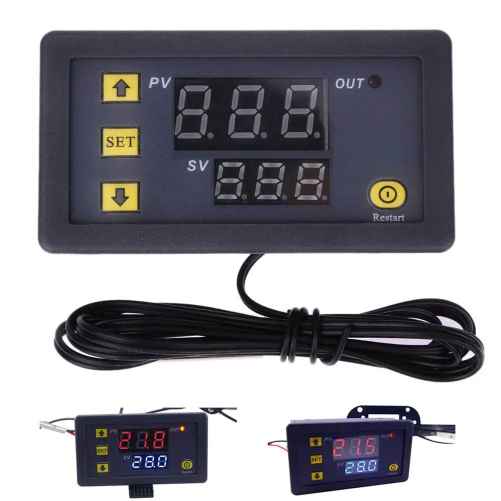 Digital Temperature Controller 24V Waterproof Sensor Home Office Store Display Thermostat 20A Relay High Control
Digital Temperature Controller 24V Waterproof Sensor Home Office Store Display Thermostat 20A Relay High Control
