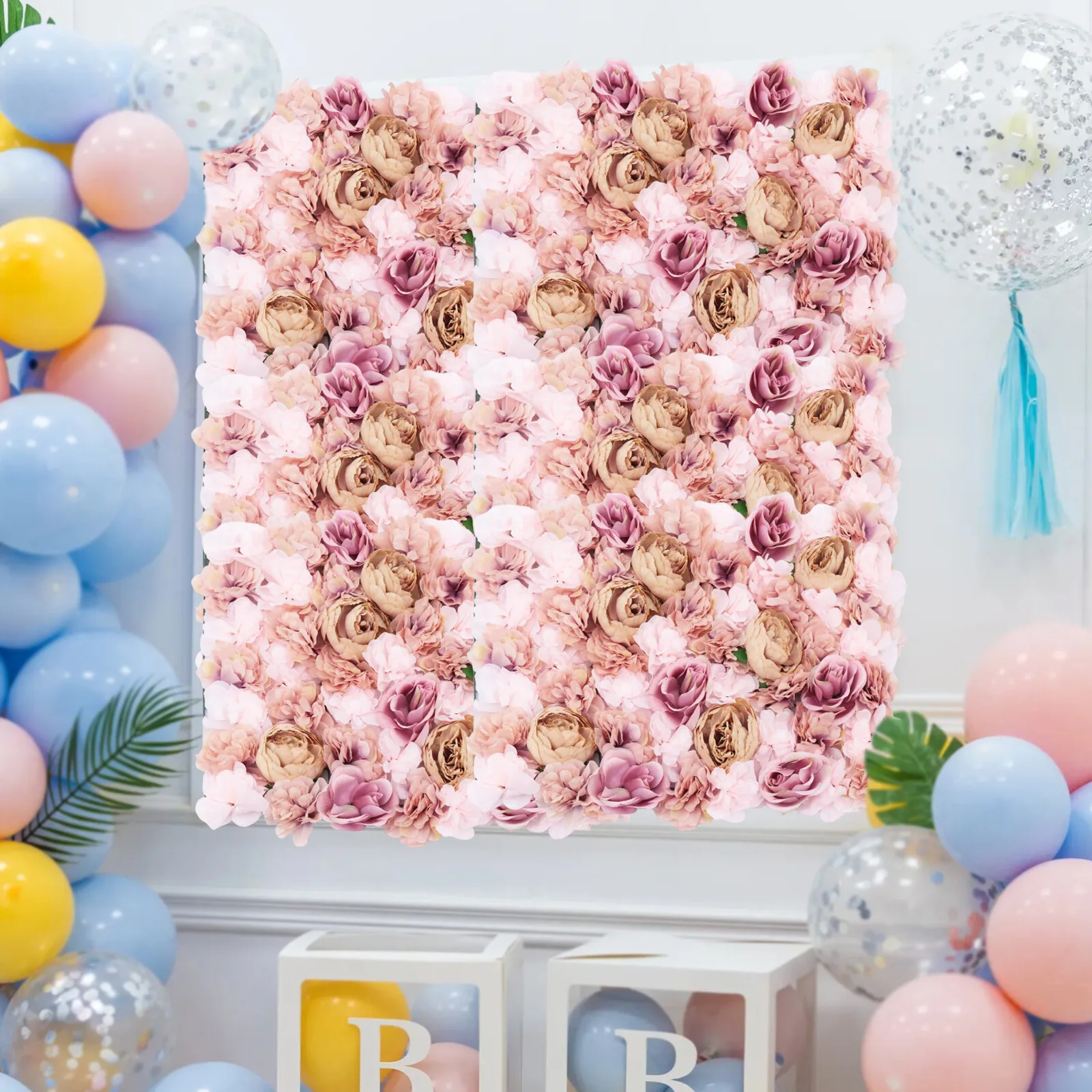 6-Piece Artificial Flower Wall Rose Panel 40x60cm Wedding Backdrop Decor
6-Piece Artificial Flower Wall Rose Panel 40x60cm Wedding Backdrop Decor
