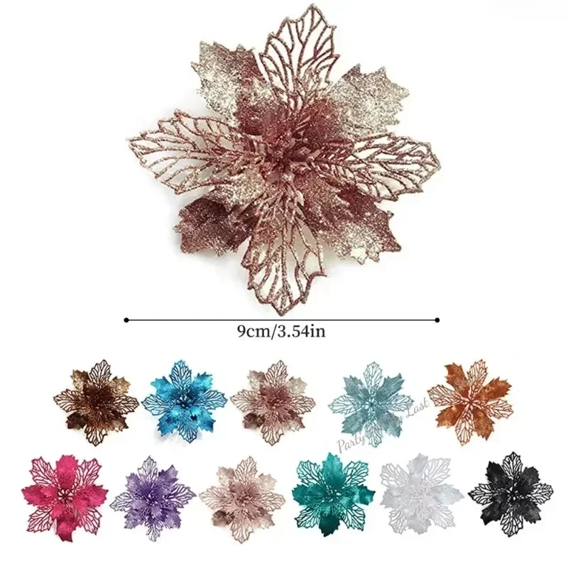1/5pcs 10cm Christmas Decoration Glitter Flowers Christmas Tree Pendant for Home Decor Xmas Navidad New Year 2026 Ornaments
1/5pcs 10cm Christmas Decoration Glitter Flowers Christmas Tree Pendant for Home Decor Xmas Navidad New Year 2026 Ornaments
