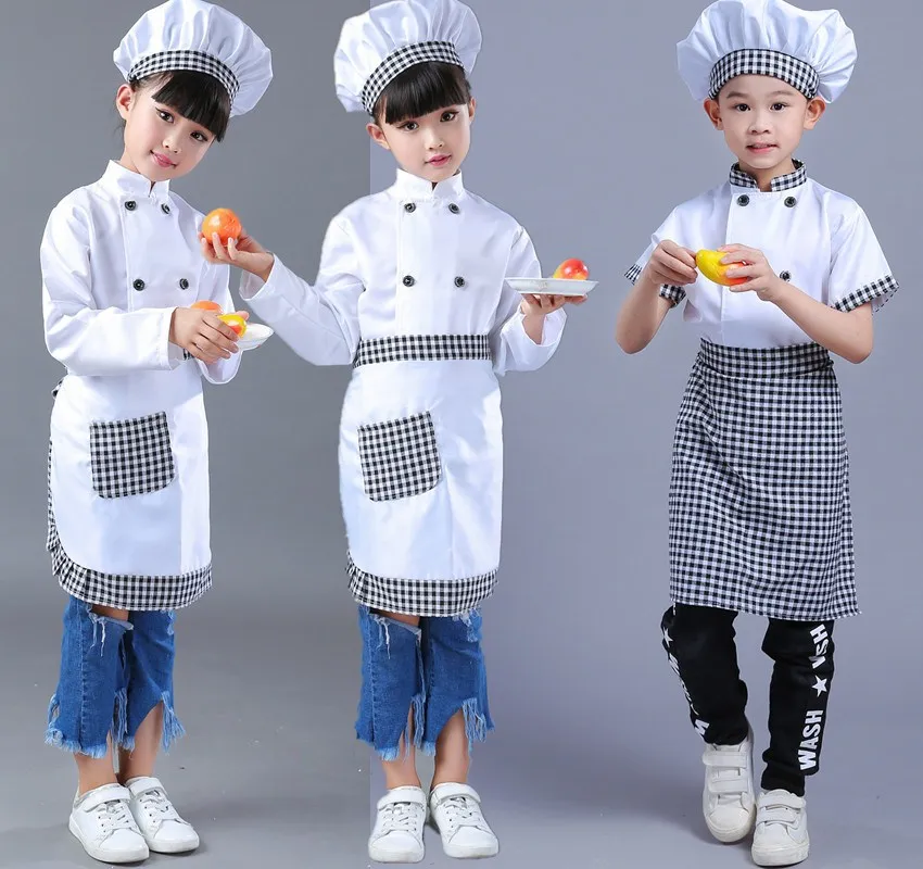 Kids Chef Uniform Children Kitchen Hat Cap Work Jackets Boys Girls Restaurant Halloween Stage Performance Party Cosplay Costume
Kids Chef Uniform Children Kitchen Hat Cap Work Jackets Boys Girls Restaurant Halloween Stage Performance Party Cosplay Costume