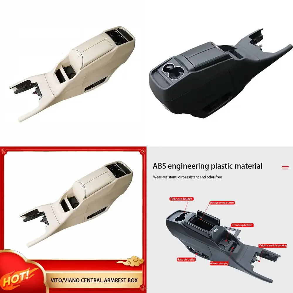 Custom Modified Car Armrest Box Multi Function Central Handrail Wireless Quick Charge Function Upgrade Armrest
