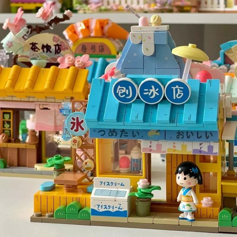 Wekki Chibi Maruko Chan Building Blocks Street View Shop Hot Spring Shop Assembly Birthday Toy Model Desktop Ornament Gifts
Wekki Chibi Maruko Chan Building Blocks Street View Shop Hot Spring Shop Assembly Birthday Toy Model Desktop Ornament Gifts