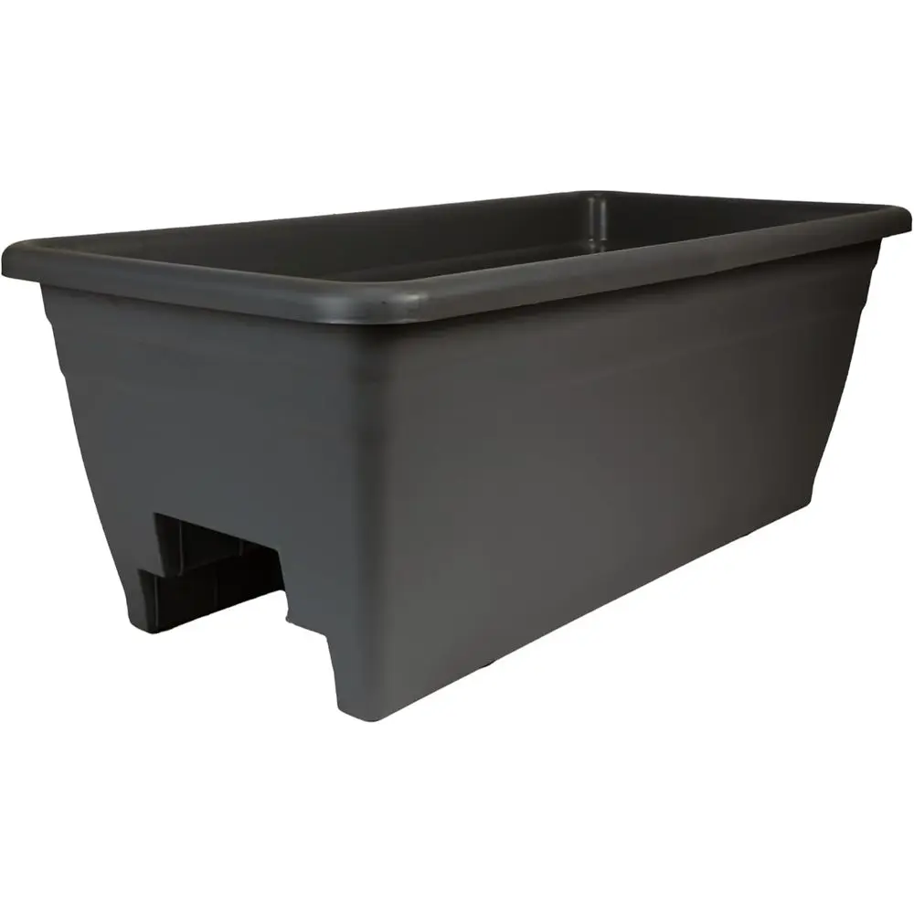 The HC Companies 24 Inch Deck Rail Planter Box with Drainage Plug, Lightweight UV-Resistant Plastic Outdoor Planters or Wood Dec
The HC Companies 24 Inch Deck Rail Planter Box with Drainage Plug, Lightweight UV-Resistant Plastic Outdoor Planters or Wood Dec