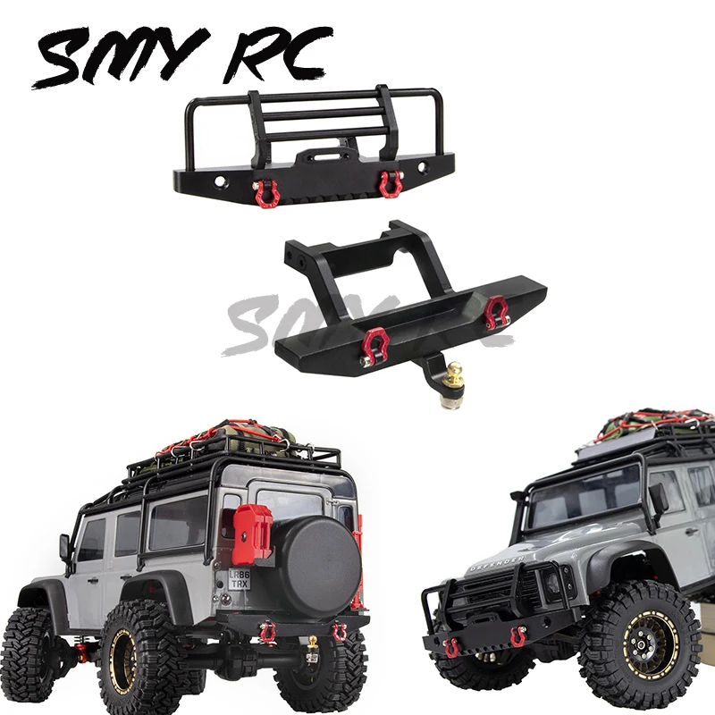 TRX4M металлический передний и задний бампер с буксировочным крючком для TRX4M Defender 1/18 RC Гусеничный автомобиль, обновленные детали, аксессуары
TRX4M металлический передний и задний бампер с буксировочным крючком для TRX4M Defender 1/18 RC Гусеничный автомобиль, обновленные детали, аксессуары