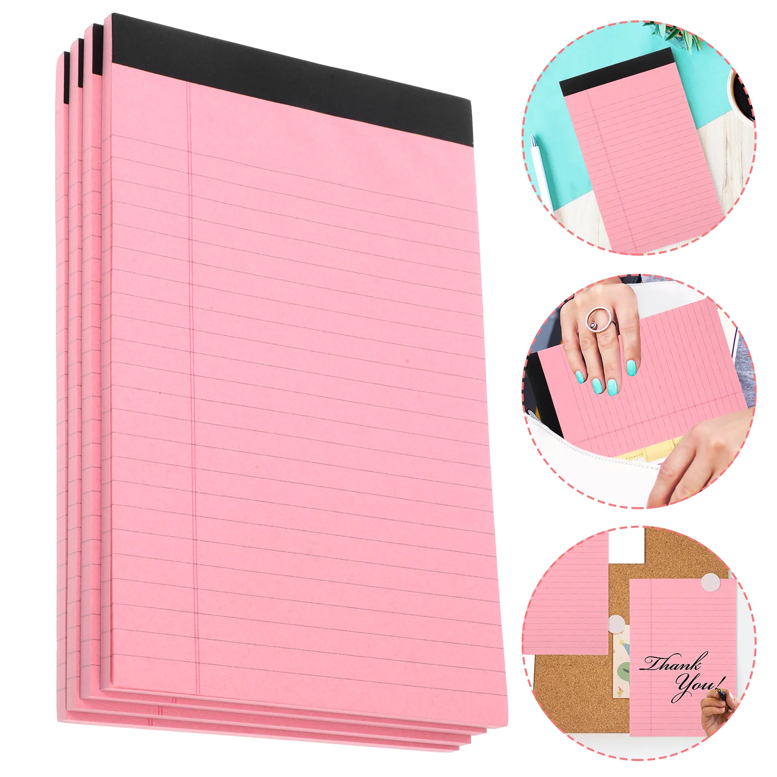 4PCS Legal Notepad Memo Pads Simple Lined Notebooks for Work School Office Home Non Stick Convenient Writing Studying
4PCS Legal Notepad Memo Pads Simple Lined Notebooks for Work School Office Home Non Stick Convenient Writing Studying
